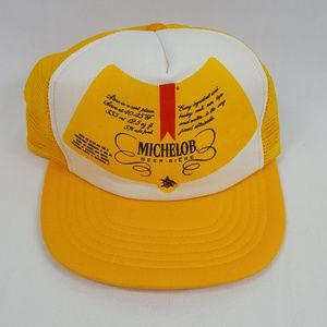 Michelob Beer Vintage 1980s Yellow Snapback Hat